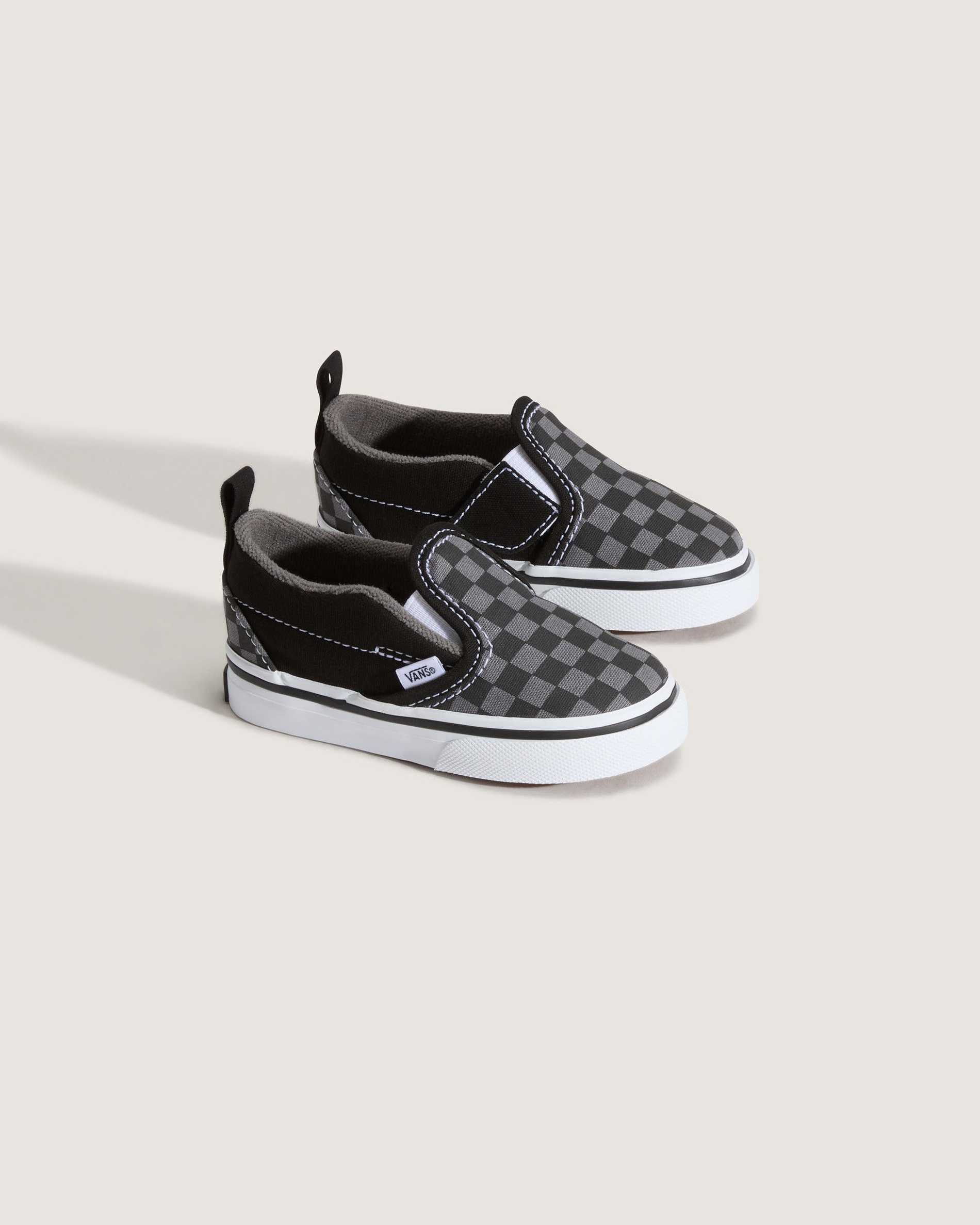 Resim KÜÇÜK ÇOCUK CHECKERBOARD SLIP-ON CIRTCIRTLI AYAKKABI (1-4 YAŞ)