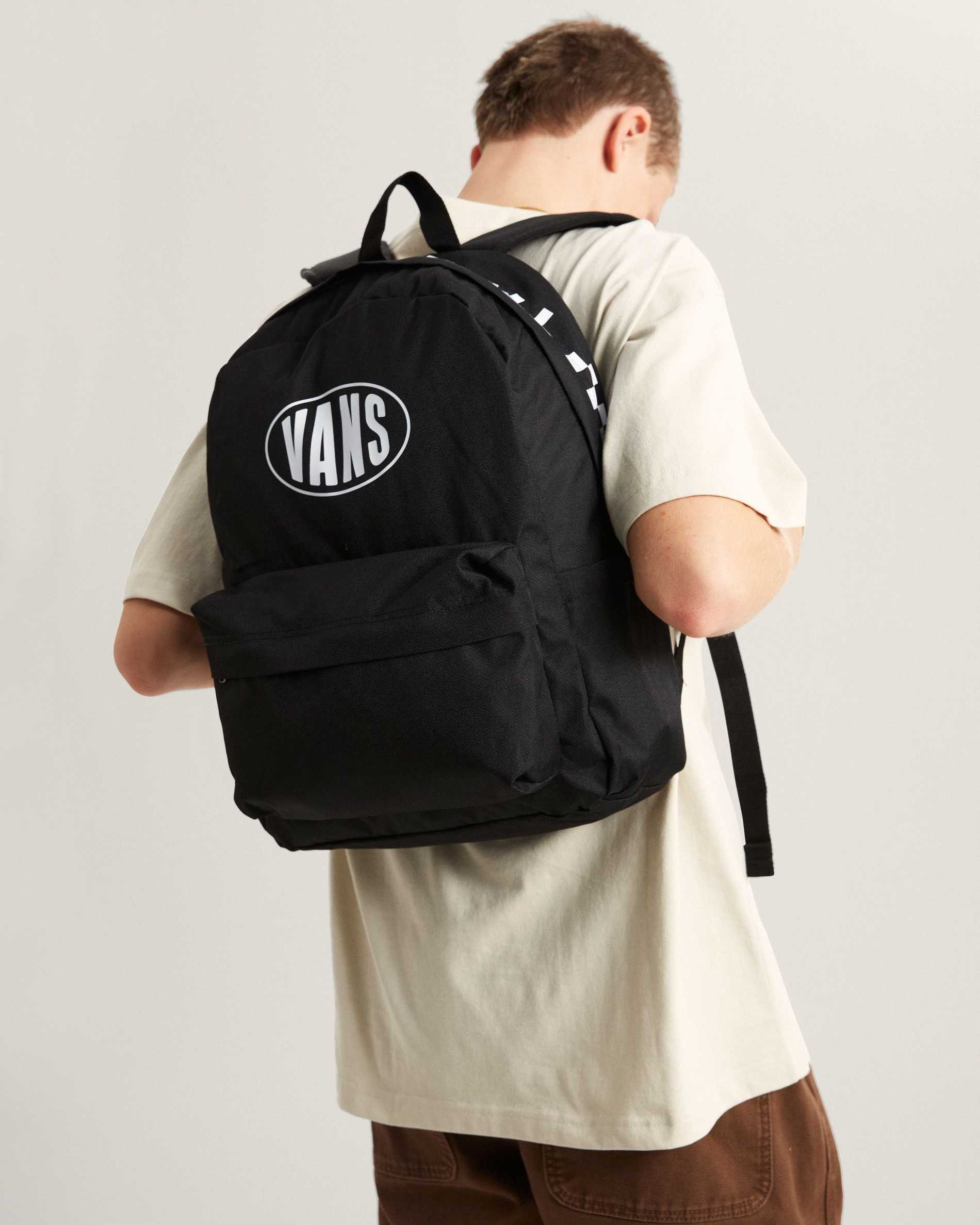 Resim OLD SKOOL SIRT ÇANTASI BLACK/WHITE