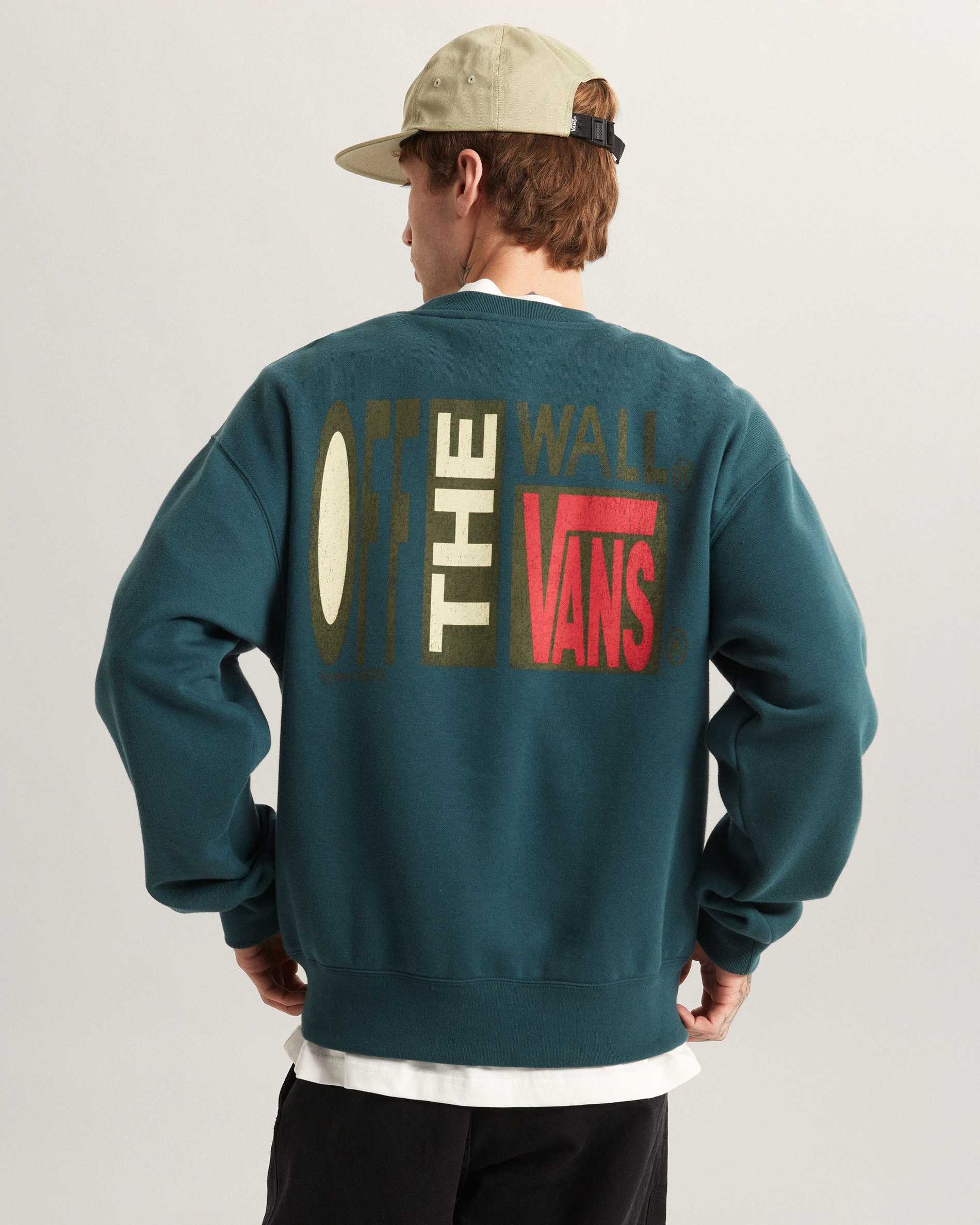 Resim STRETCH STACK CRACKLE CREW SWEATSHIRT