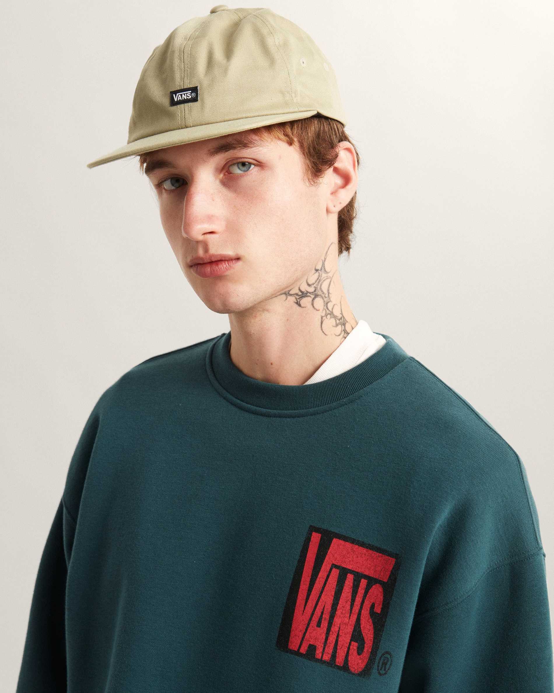 Resim STRETCH STACK CRACKLE CREW SWEATSHIRT