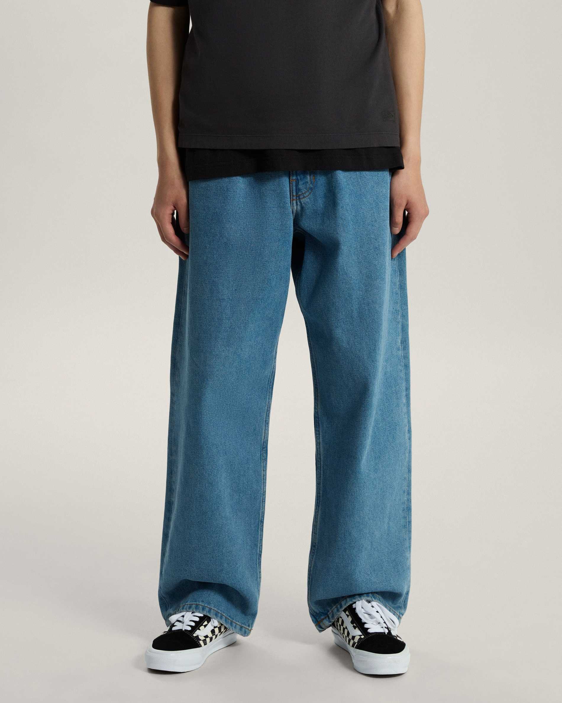 Resim CHECK-5 BAGGY DENIM PANTOLON