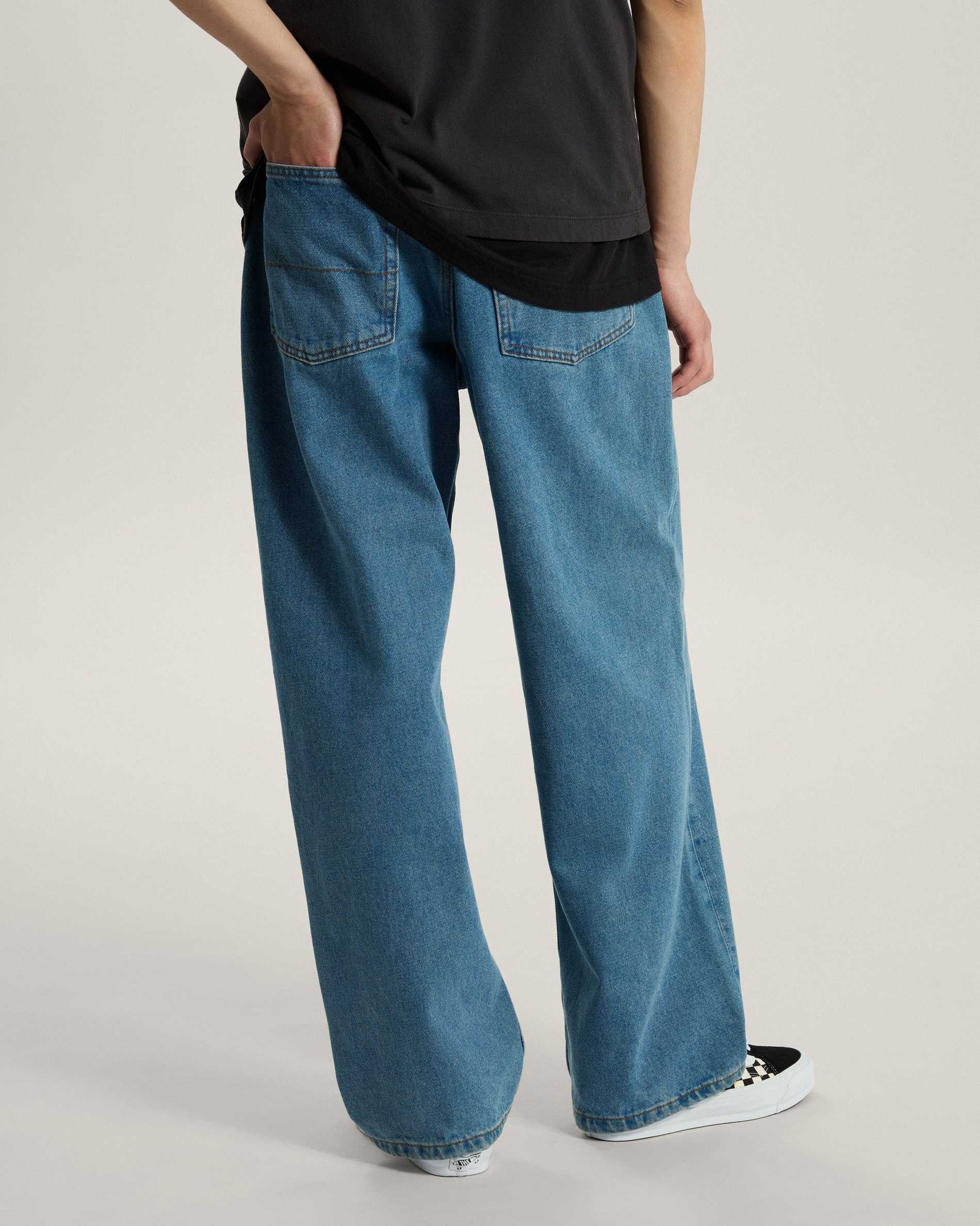 Resim CHECK-5 BAGGY DENIM PANTOLON