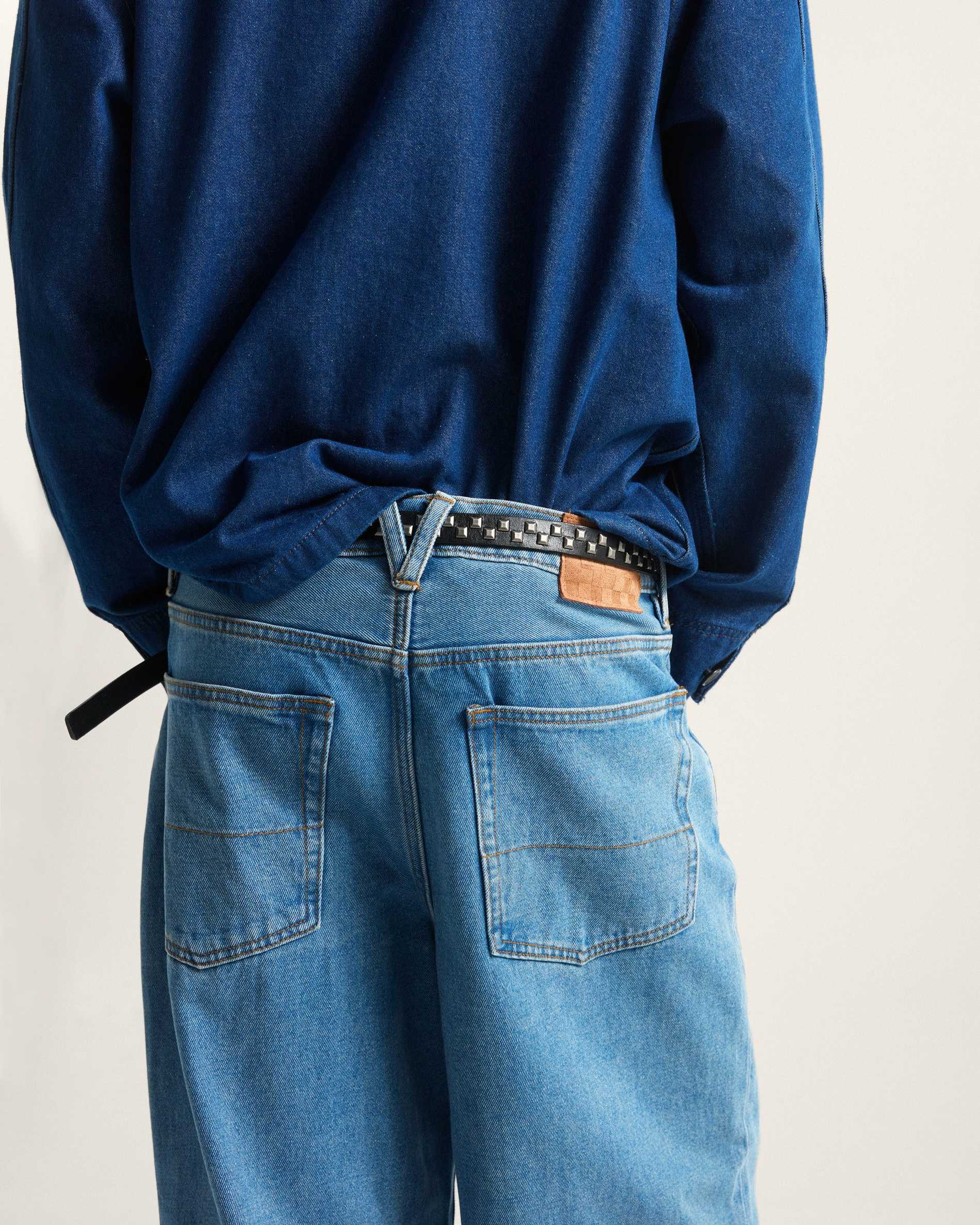 Resim CHECK-5 BAGGY DENIM PANTOLON