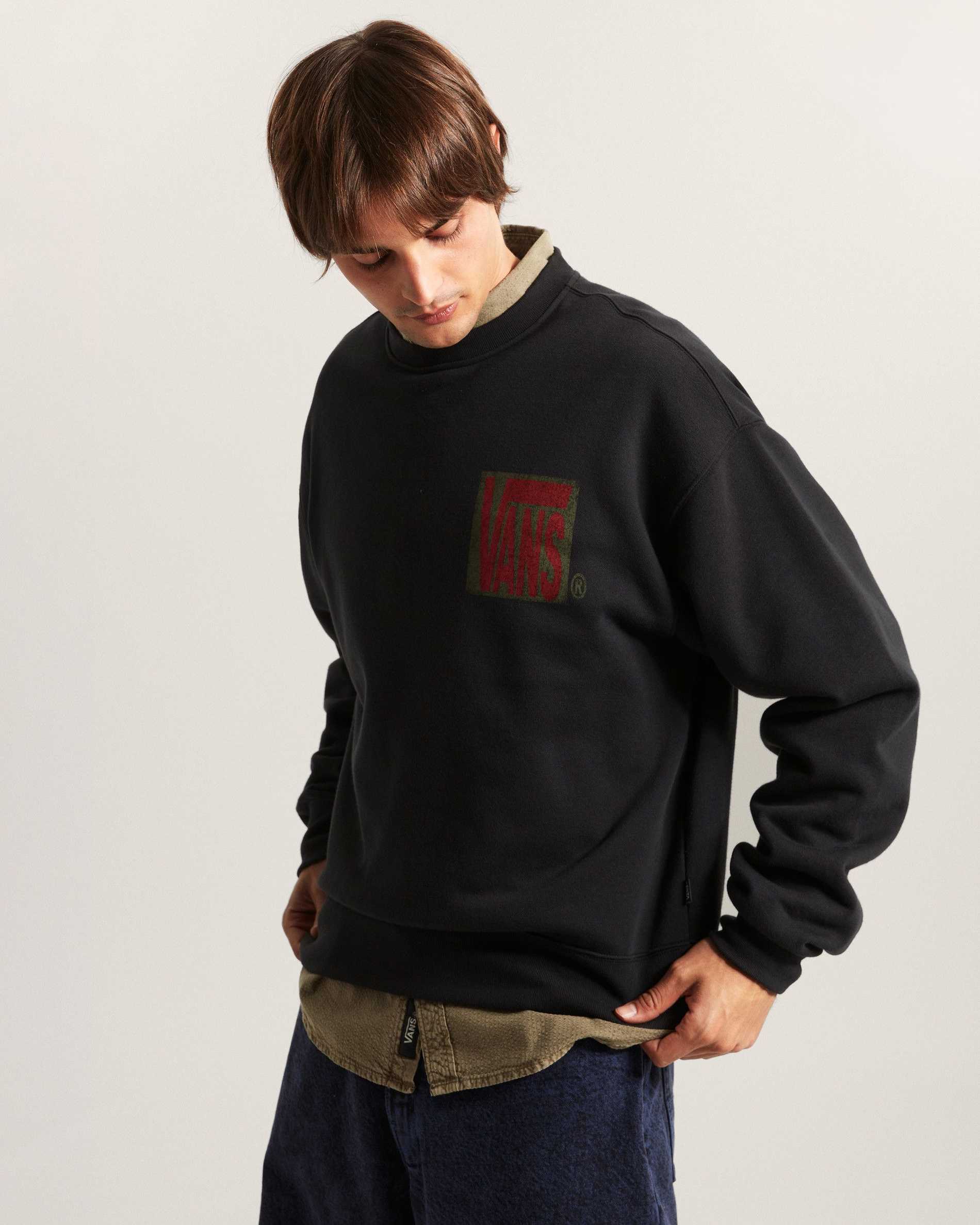 Resim STRETCH STACK CRACKLE SWEATSHIRT