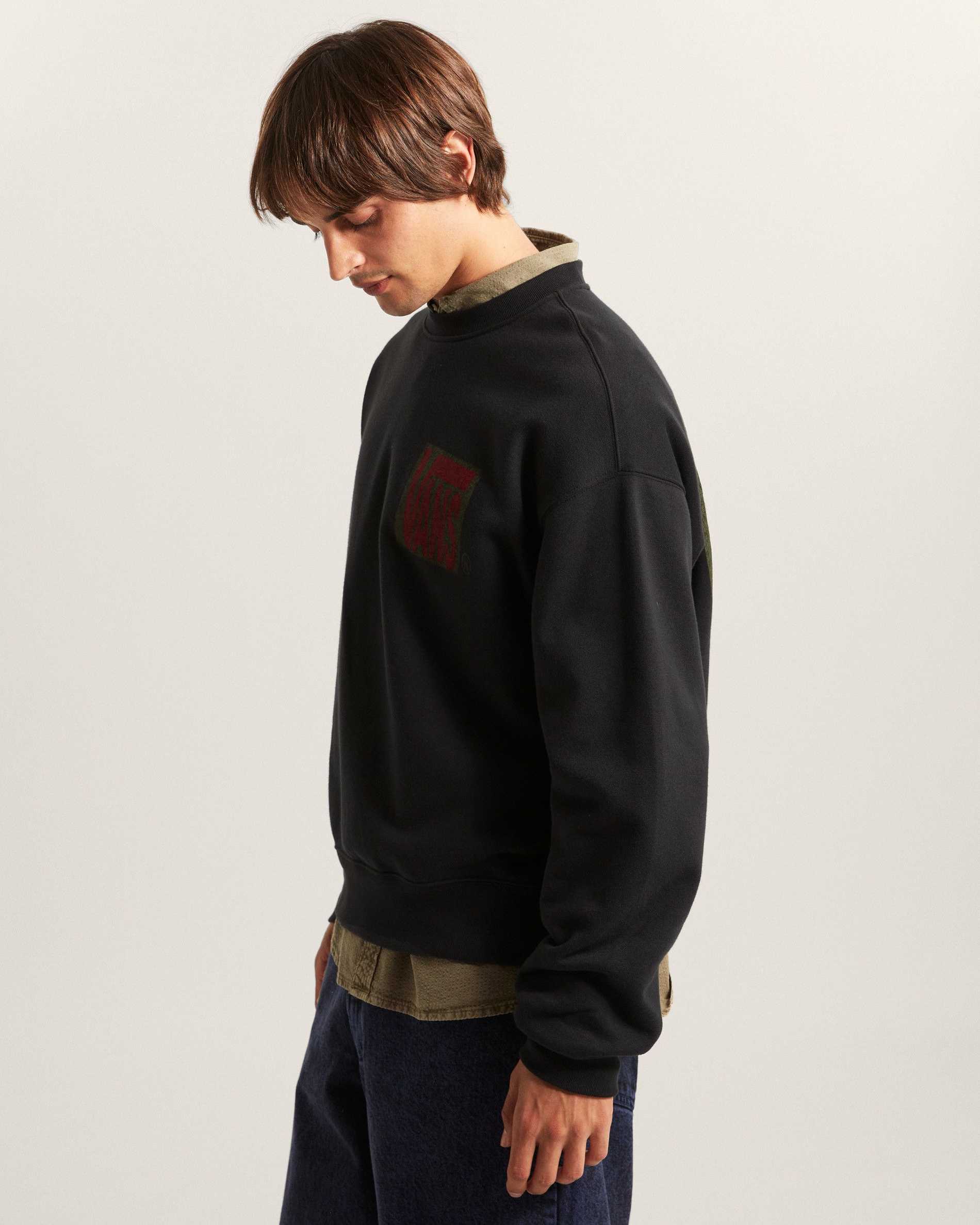 Resim STRETCH STACK CRACKLE SWEATSHIRT