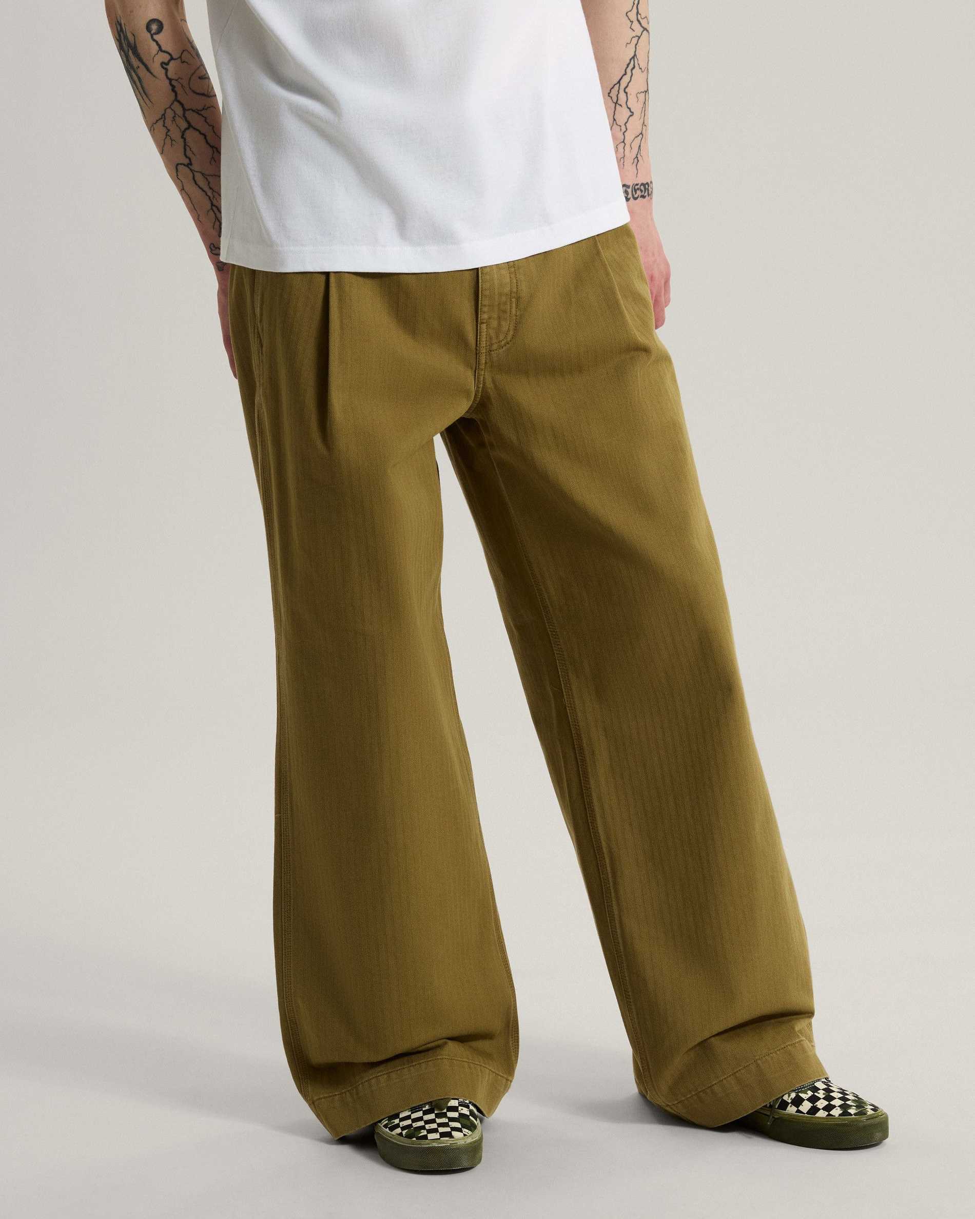 Resim AUTHENTIC CHINO WIDE LEG PANTOLON