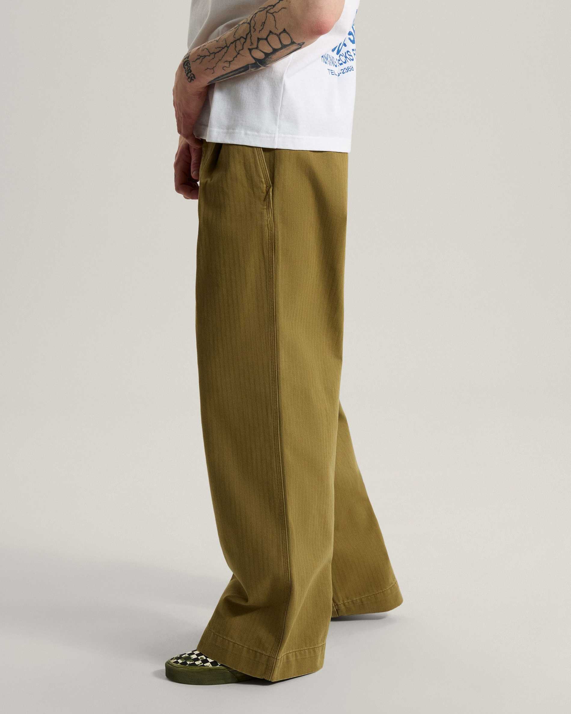 Resim AUTHENTIC CHINO WIDE LEG PANTOLON