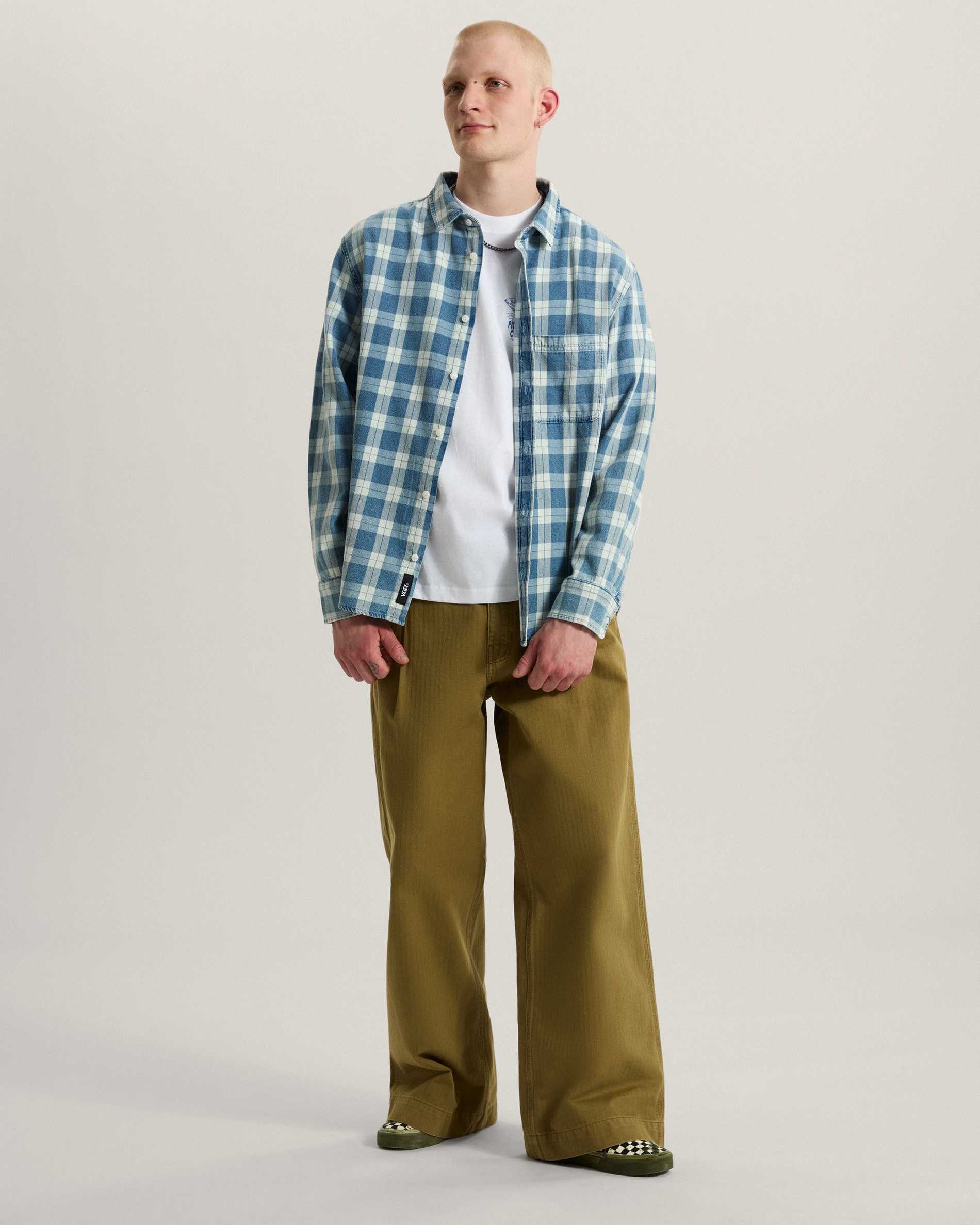 Resim AUTHENTIC CHINO WIDE LEG PANTOLON