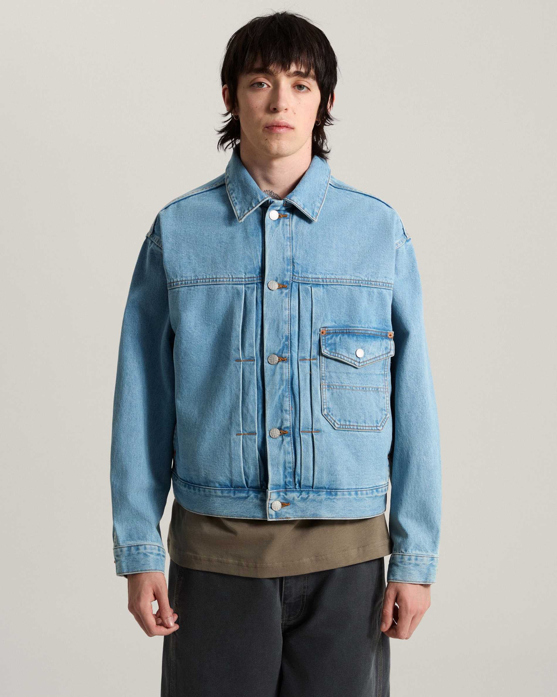 Resim CHECK 5 DENIM TRUCKER CEKET