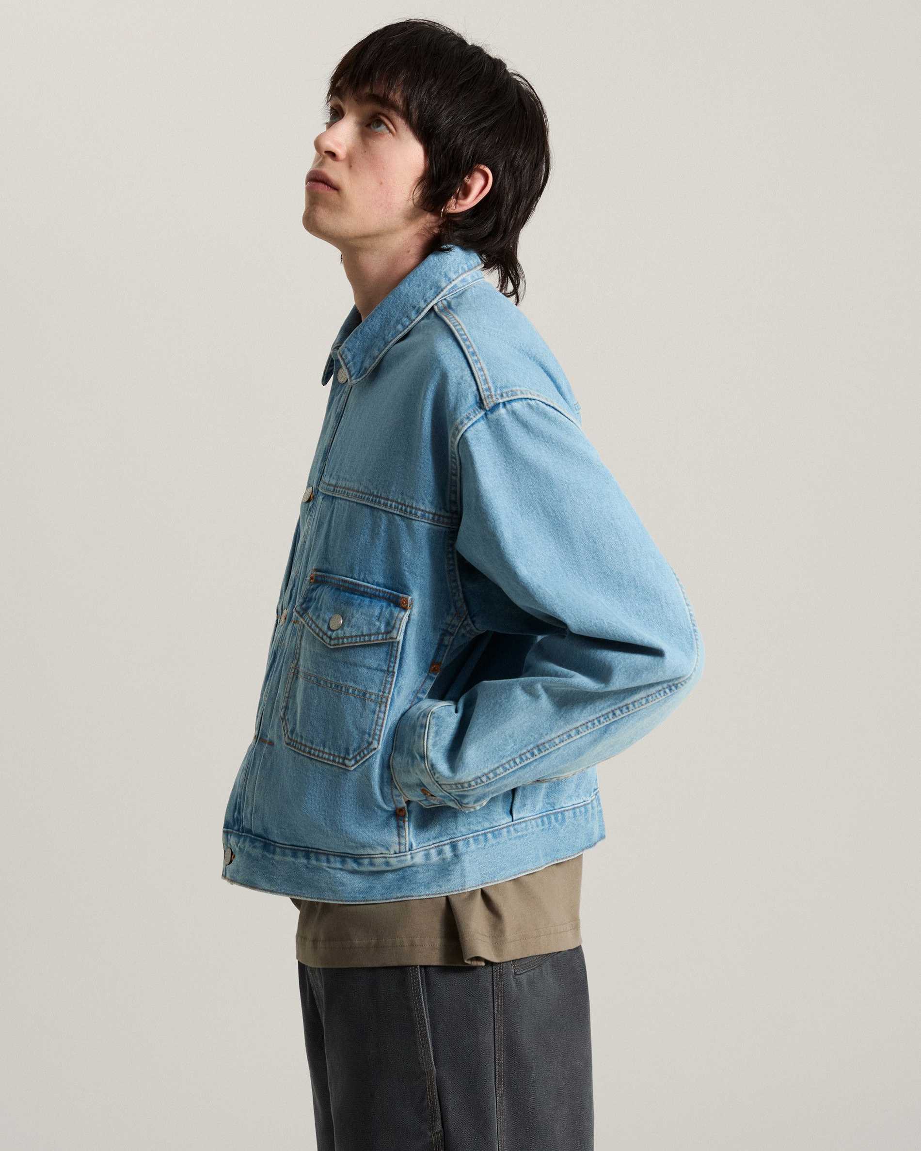Resim CHECK 5 DENIM TRUCKER CEKET