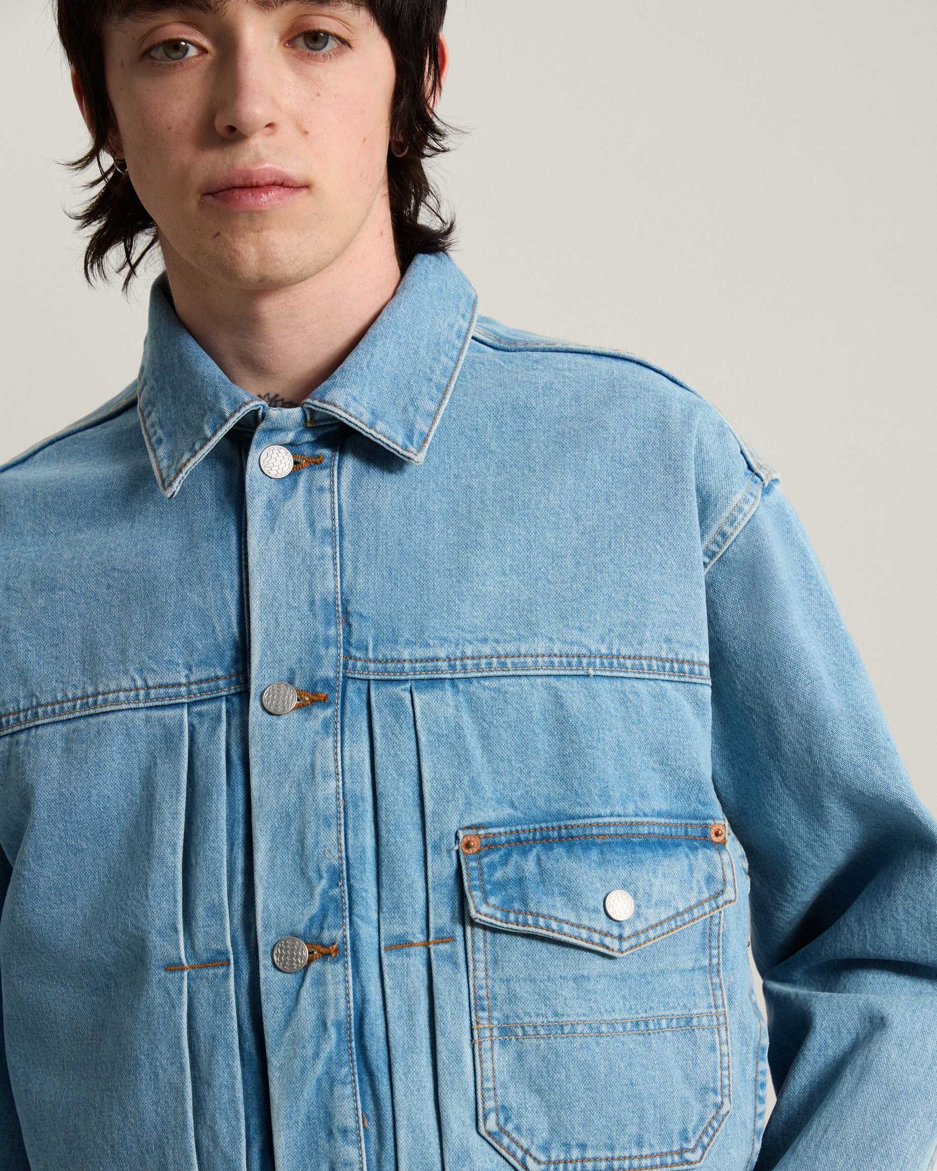 Resim CHECK 5 DENIM TRUCKER CEKET