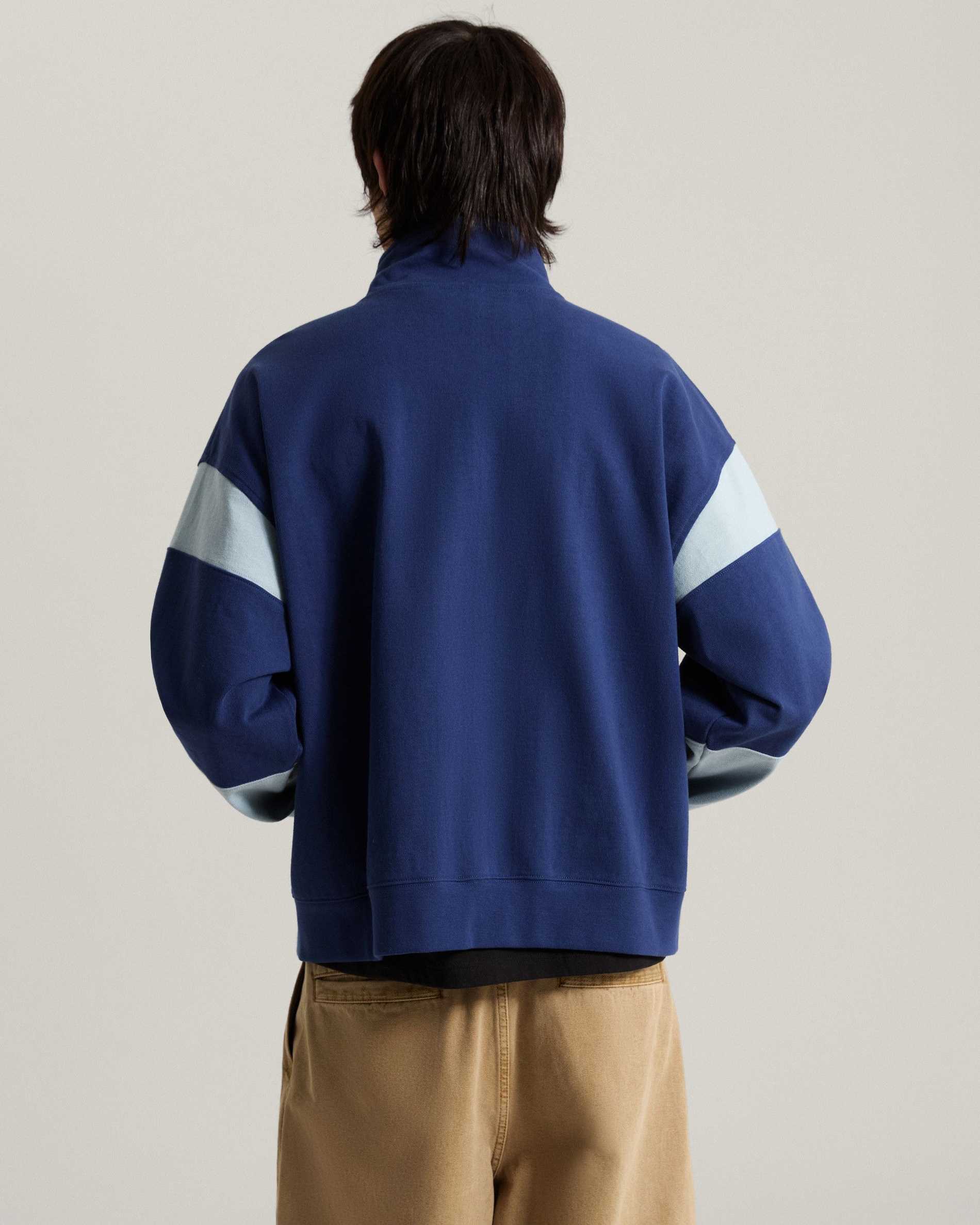 Resim RETRO SPORT MOCK NECK FERMUARLI SWEATSHIRT
