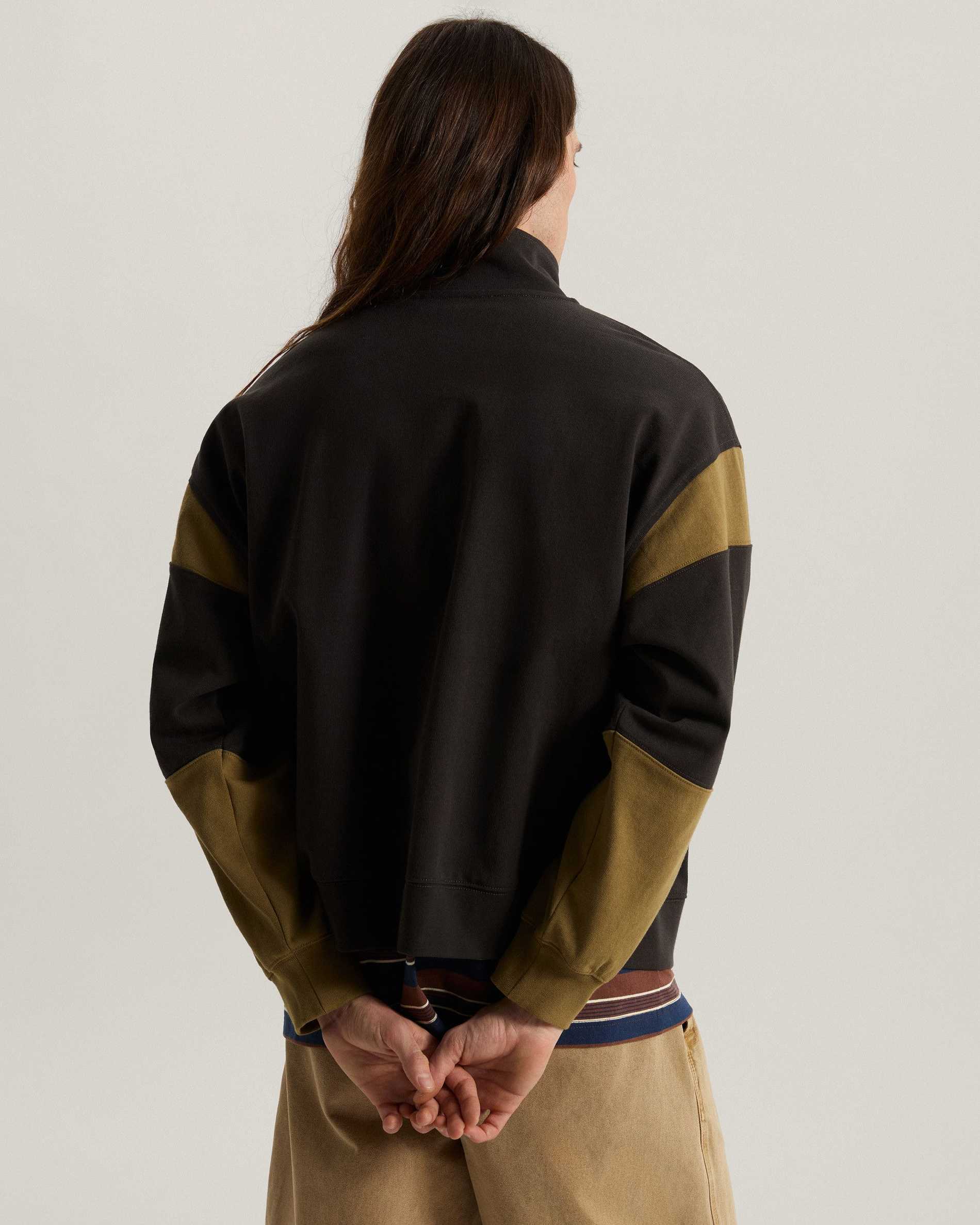 Resim RETRO SPORT MOCK NECK FERMUARLI SWEATSHIRT