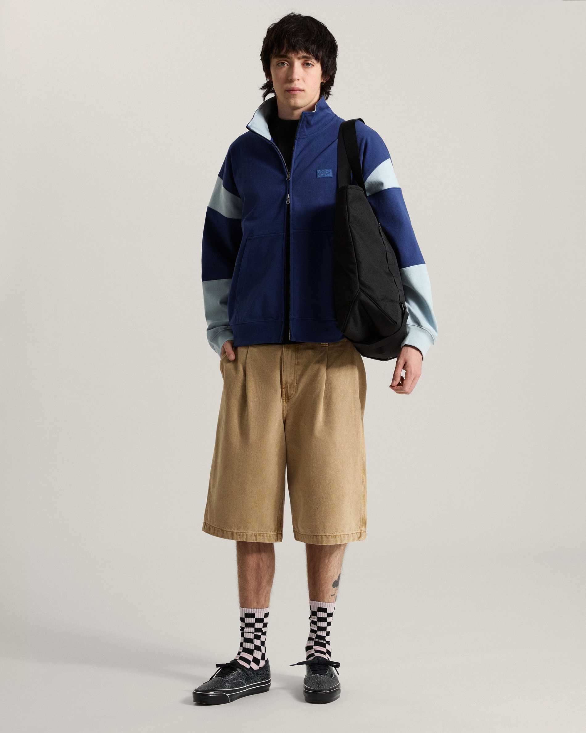 Resim RETRO SPORT MOCK NECK FERMUARLI SWEATSHIRT