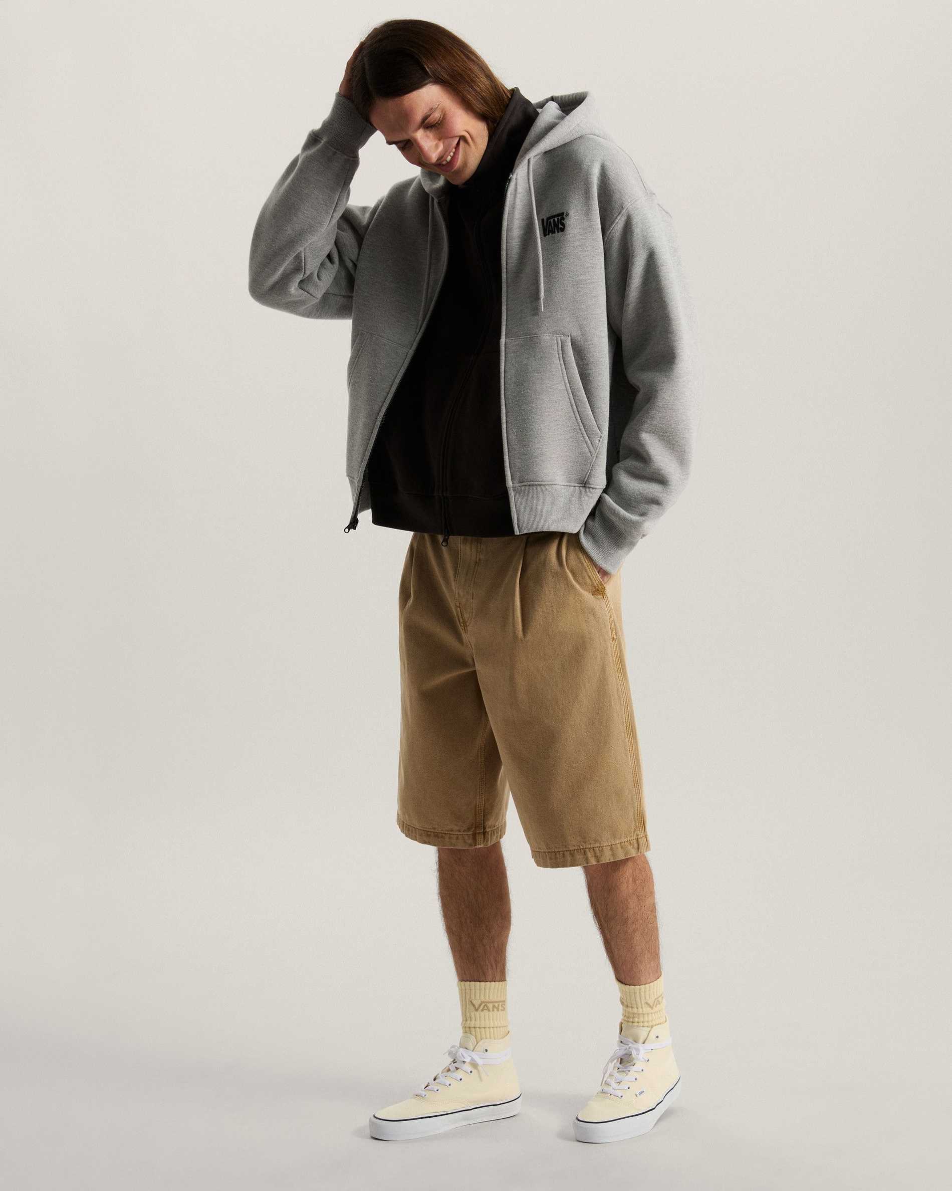 Resim STRETCH LOGO FERMUARLU SWEATSHIRT