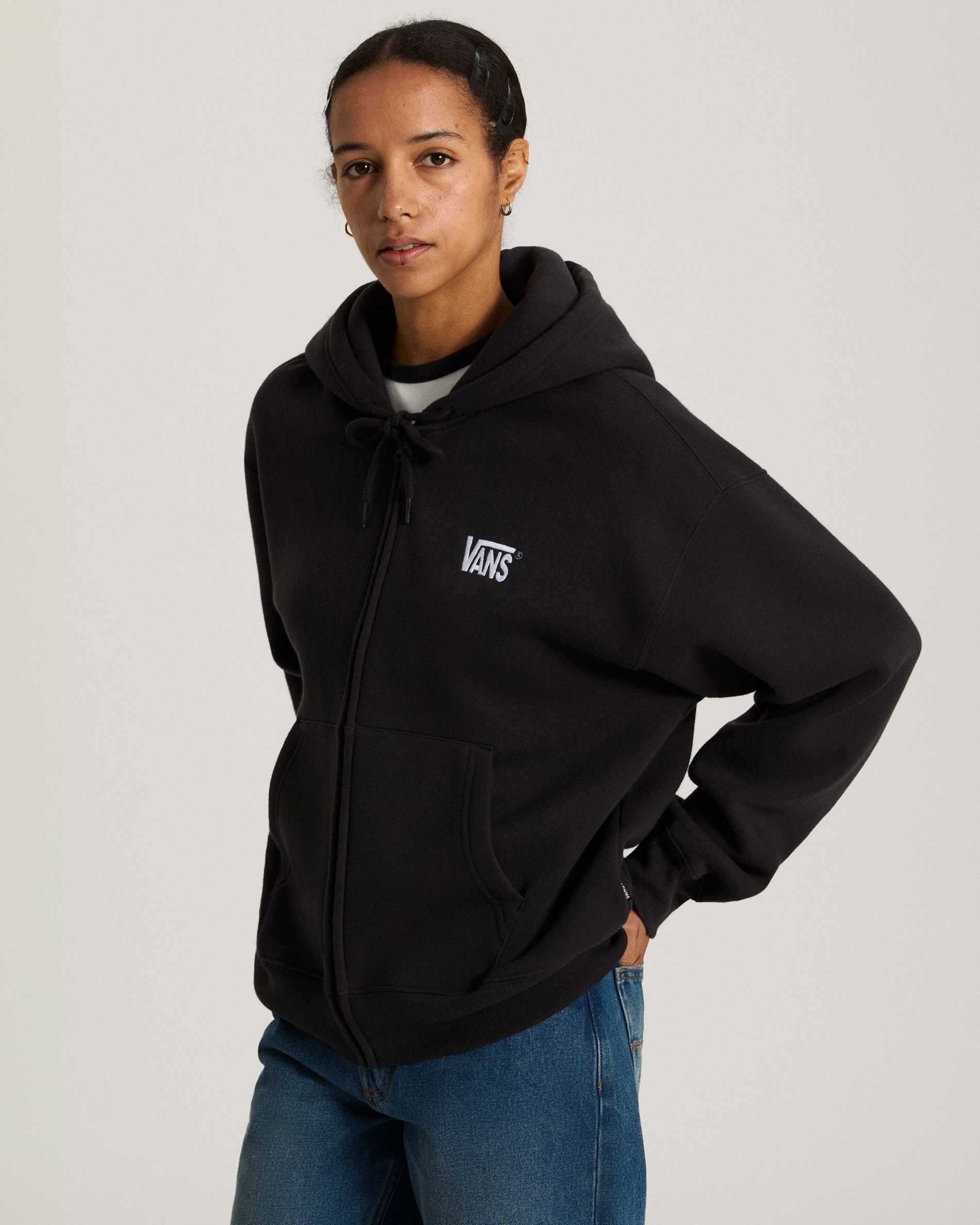 Resim STRETCH LOGO FERMUARLU SWEATSHIRT