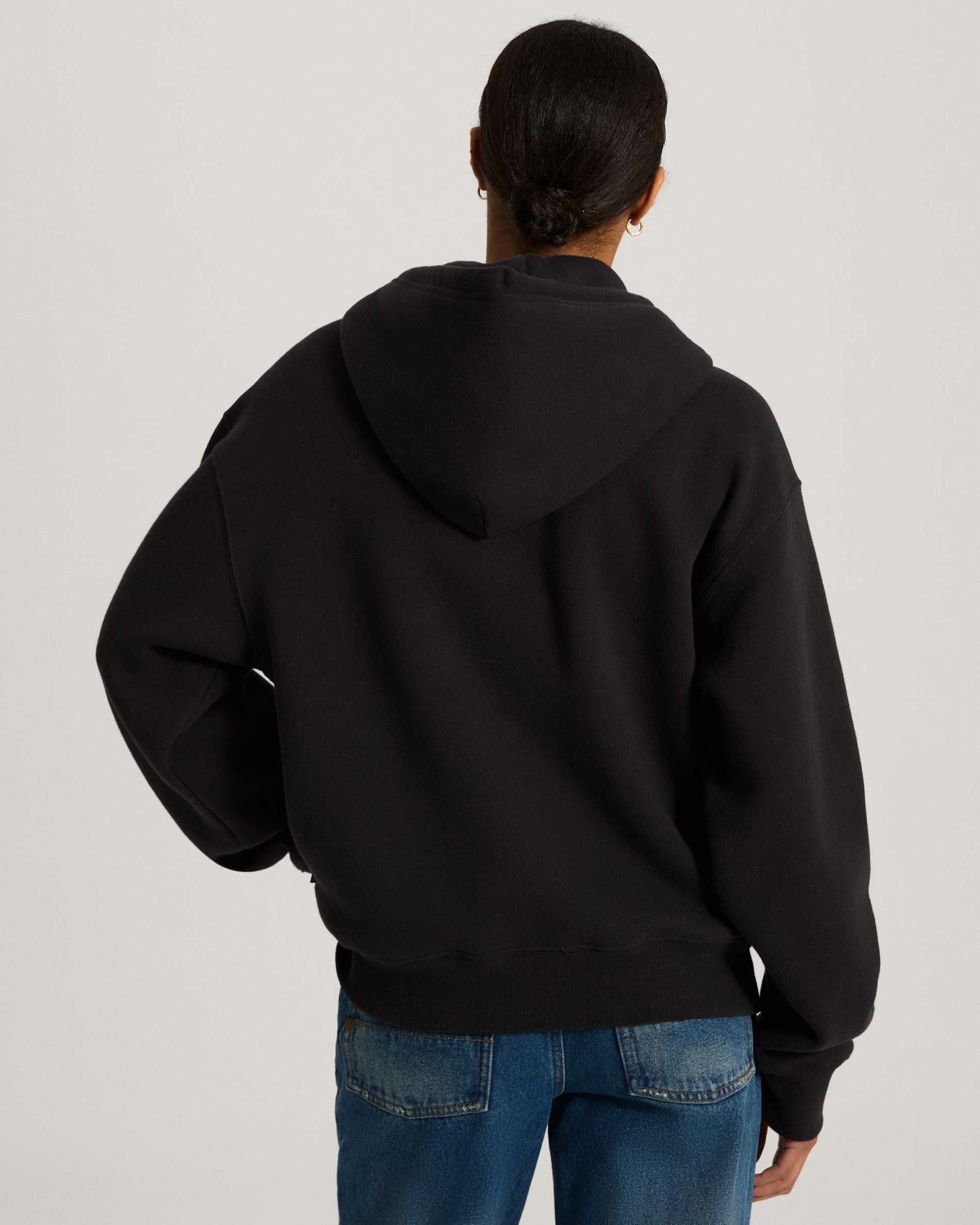 Resim STRETCH LOGO FERMUARLU SWEATSHIRT