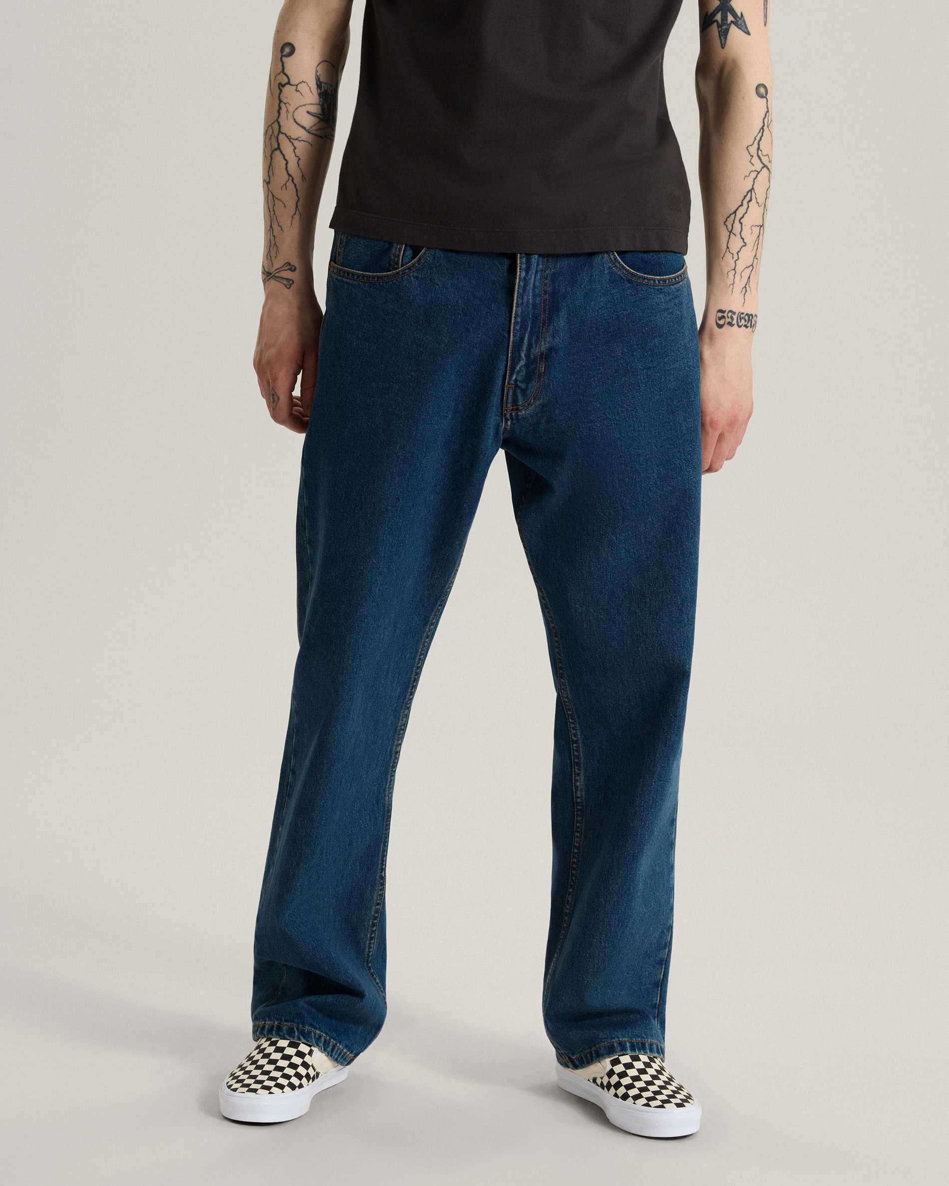 Resim CHECK 5 STRAIGHT DENIM PANTOLON