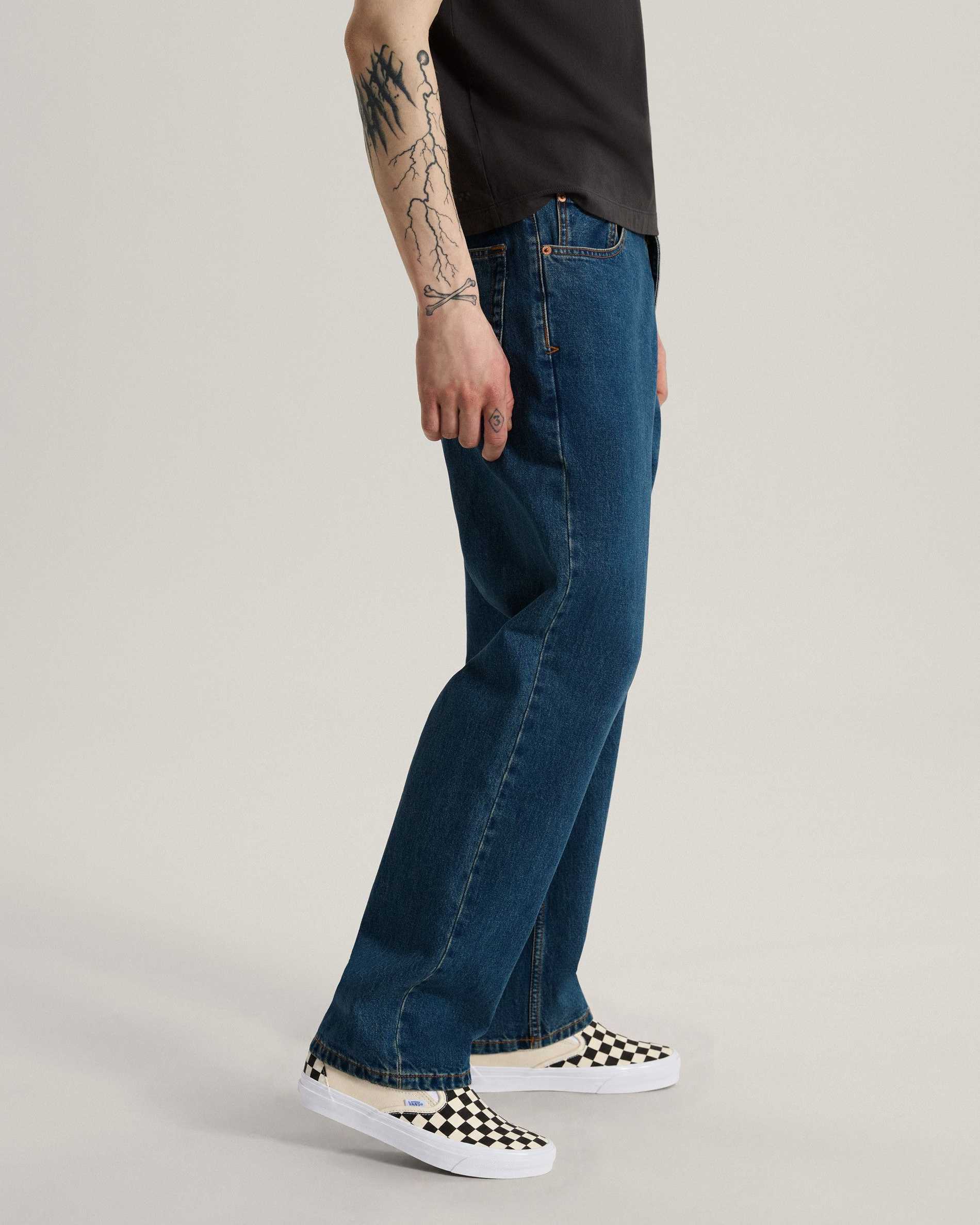 Resim CHECK 5 STRAIGHT DENIM PANTOLON