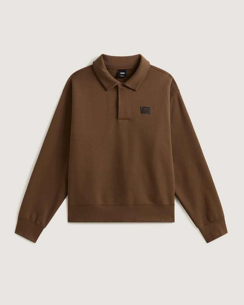 Resim POLO YAKA FLEECE SWEATSHIRT