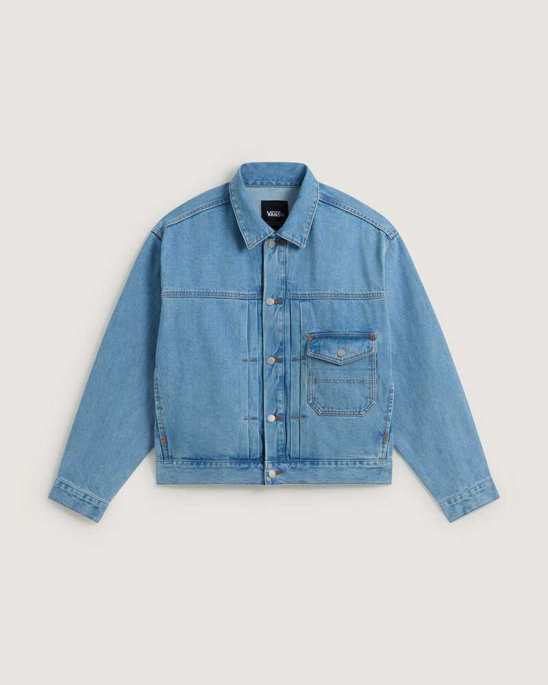 Resim CHECK 5 DENIM TRUCKER CEKET
